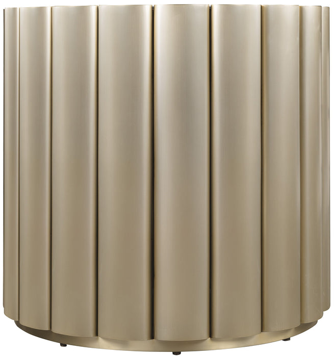 Melange - Time Flies End Table - Gold