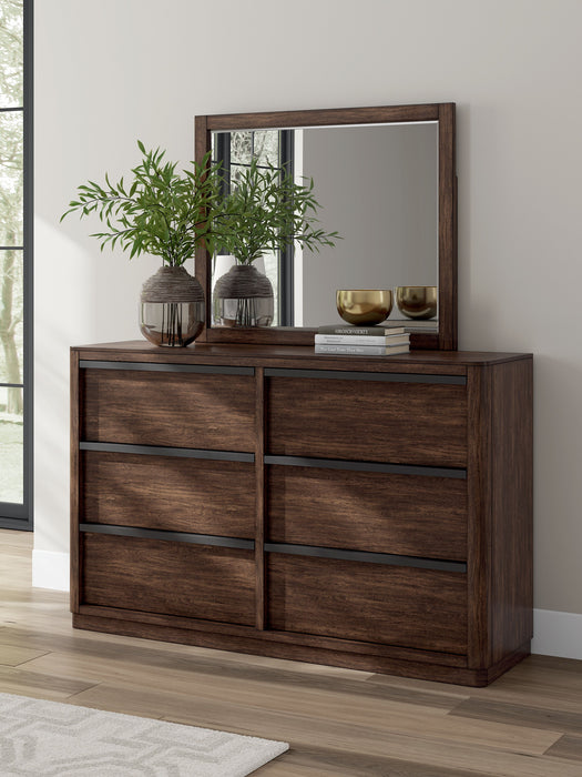 Dilenno - Dresser And Mirror - Dark Brown