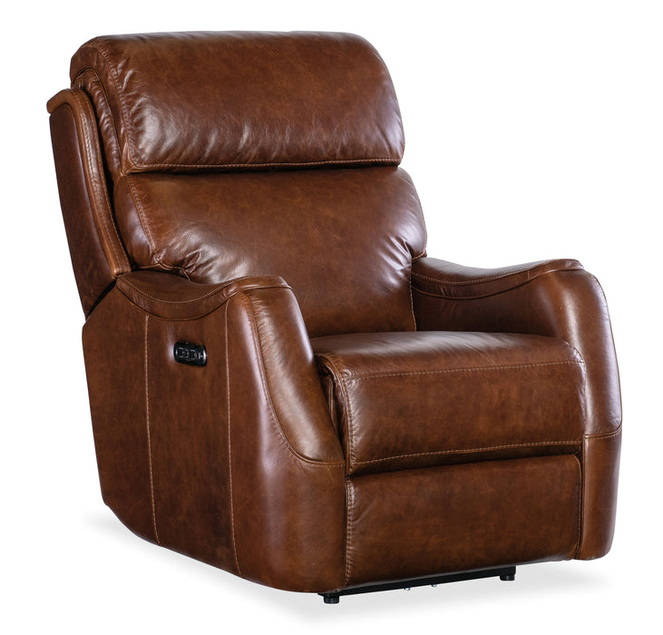 Harlan - Zero Gravity Power Recliner With Power Headrest - Dark Brown