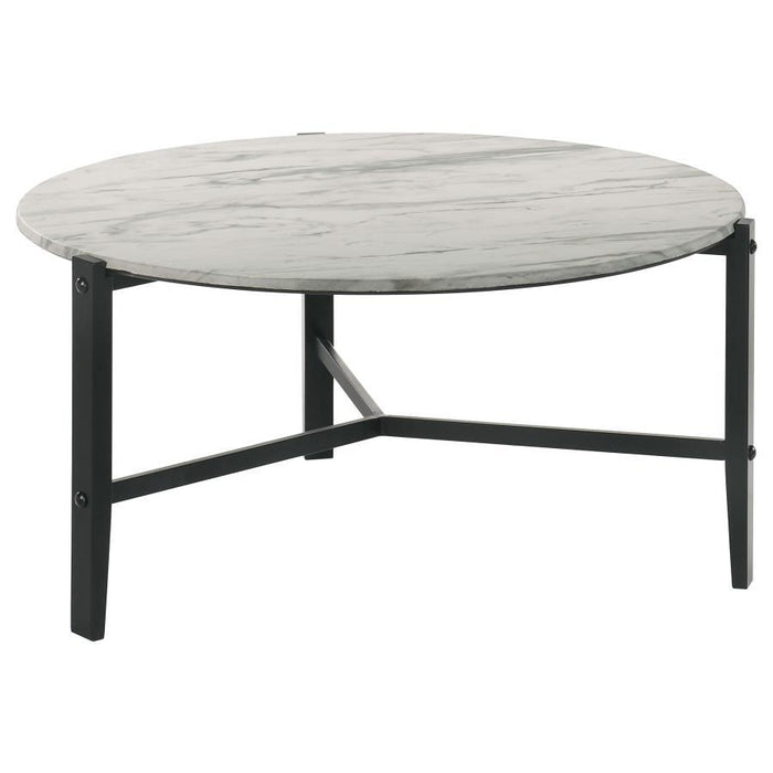 Tandi - Round Faux Marble Table