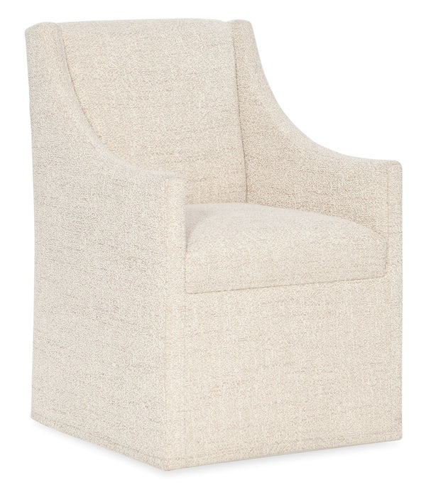 Eleana - Castered Arm Chair - Beige