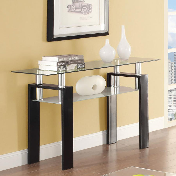 Dyer - 1-Shelf Rectangular Glass Top Table
