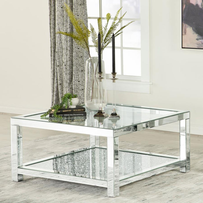 Valentina - Square Glass Top Table