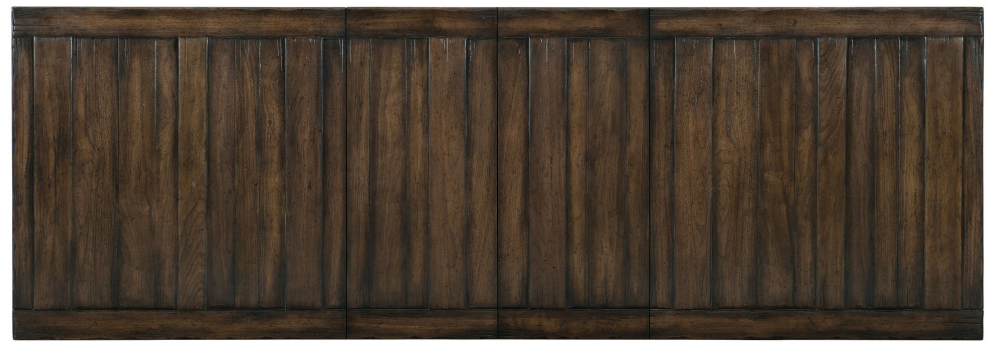 American Life - Roslyn County Trestle Dining Table With Leaves - Dark Brown