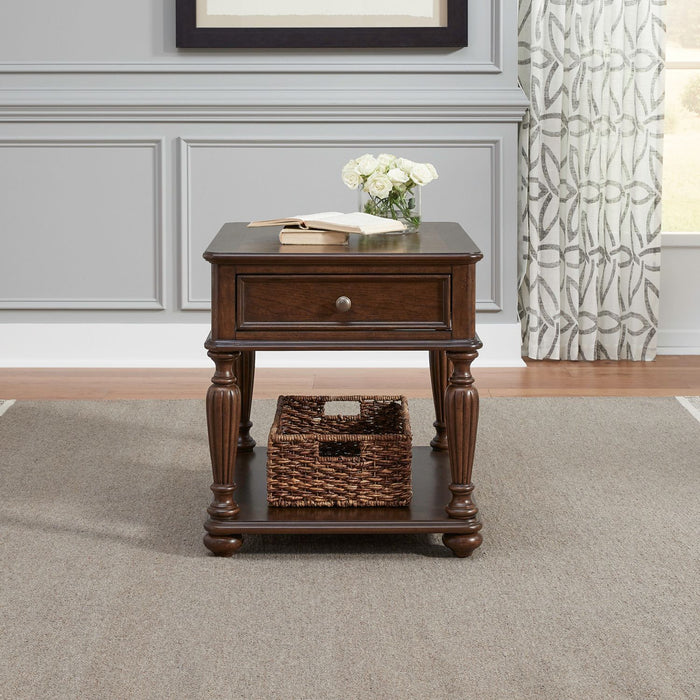 Allington - Rectangular End Table - Brown