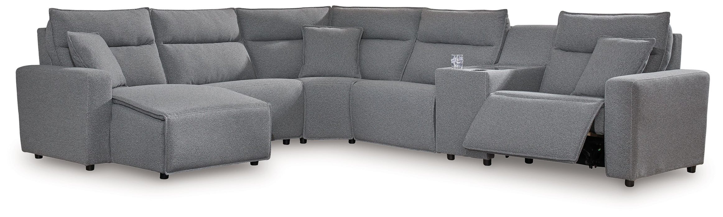 ModMax II - Salt And Pepper - Reclining Sectional