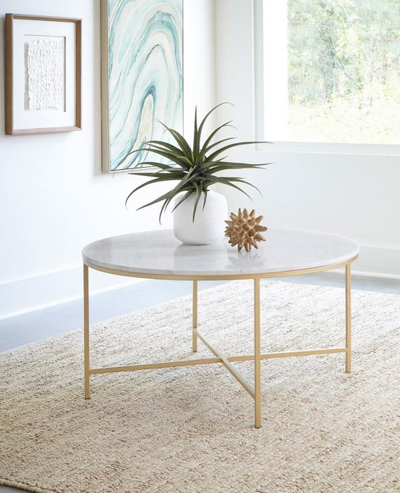 Ellison - Round Marble Top Table