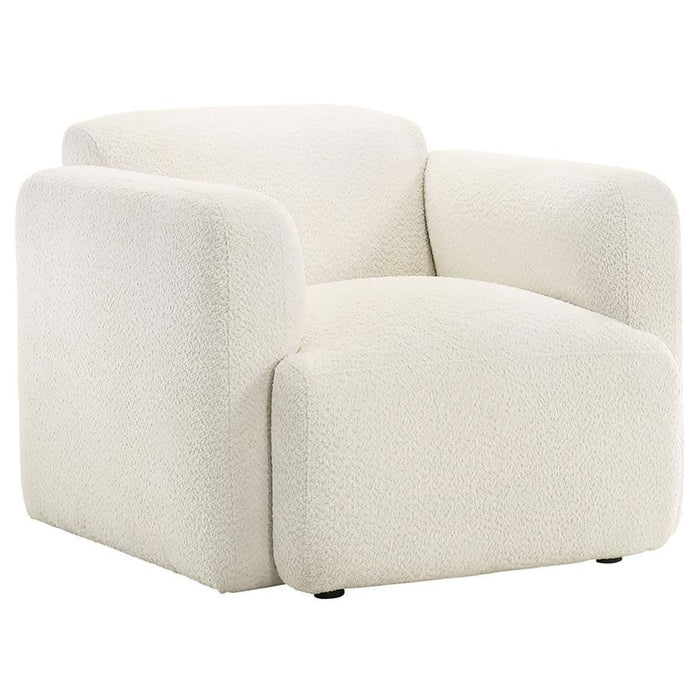 Dorset - Fabric Upholstered Round Track Arm Accent Chair