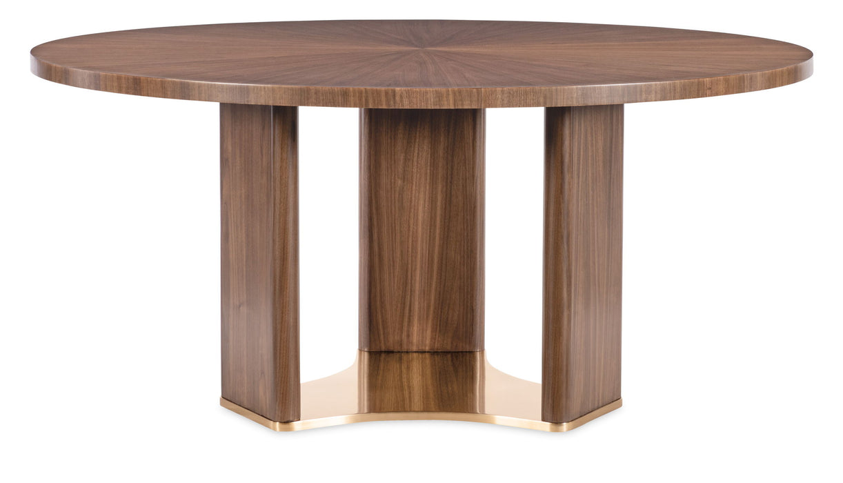 Eleana - Round Dining Table - Medium Wood