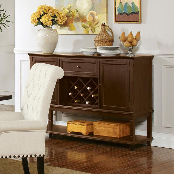 Parkins - 2 Door Sideboard Buffet Cabinet - Rustic Espresso