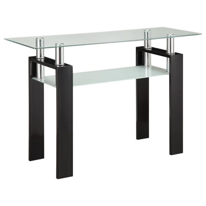 Dyer - 1-Shelf Rectangular Glass Top Table