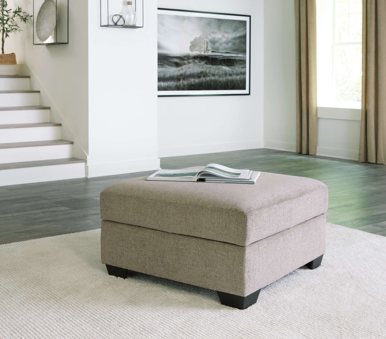 Creswell - Ottoman With Storage - Stone