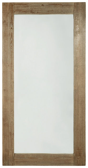 Waltleigh - Floor Mirror - Distressed Brown