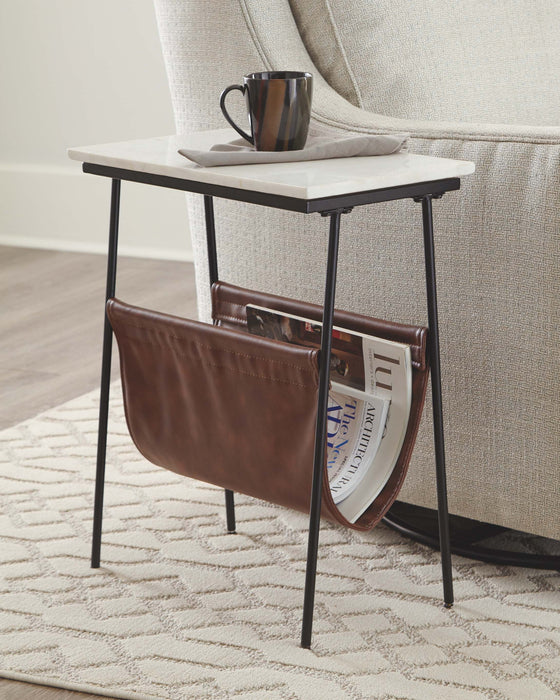 Etanbury - Accent Table - Brown / Black / White