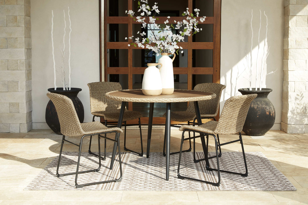 Amaris - 5 Pc. - Dining Set - Brown / Black