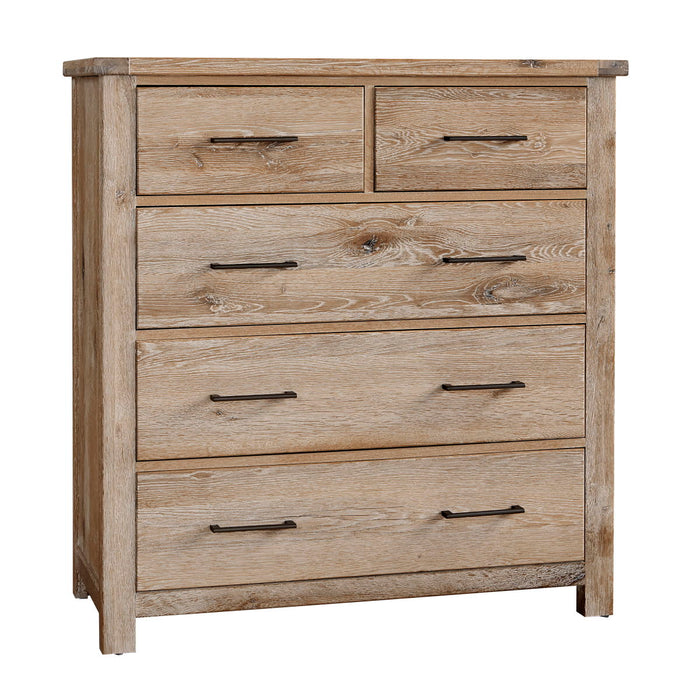 Dovetail - 5-Drawer Standing Dresser - Sun Bleached White