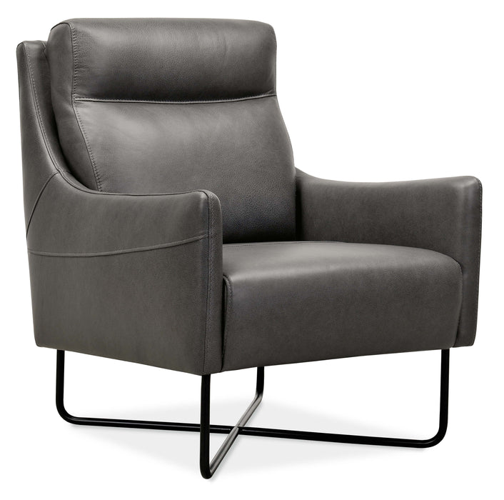CC - Efron Club Chair With Black Metal Base