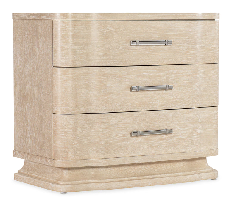 Nouveau Chic - Three Drawer Nightstand - Light Brown