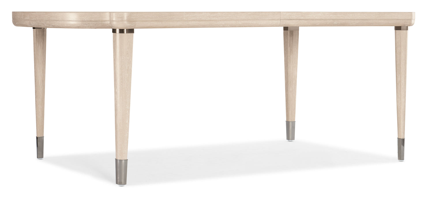 Nouveau Chic - Rectangle Dining Table With 1-22" Leaf - Light Brown