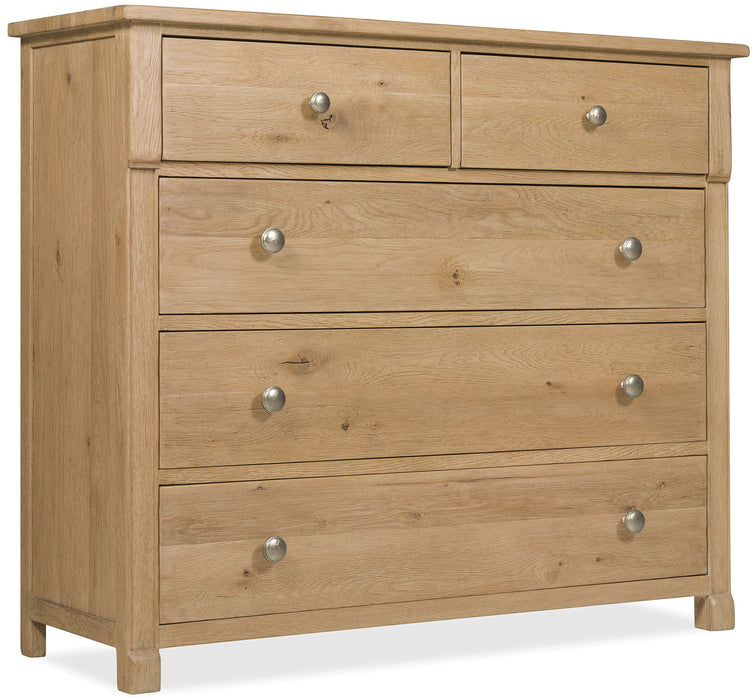 Driftwood - Five-Drawer Chest - Light Wood