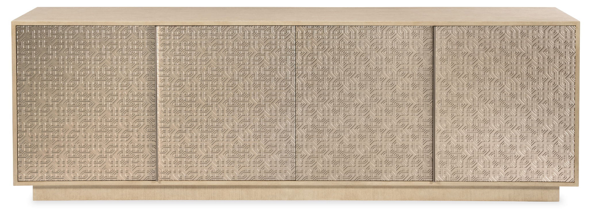 Geometry - Entertainment Console - Polished Limestone