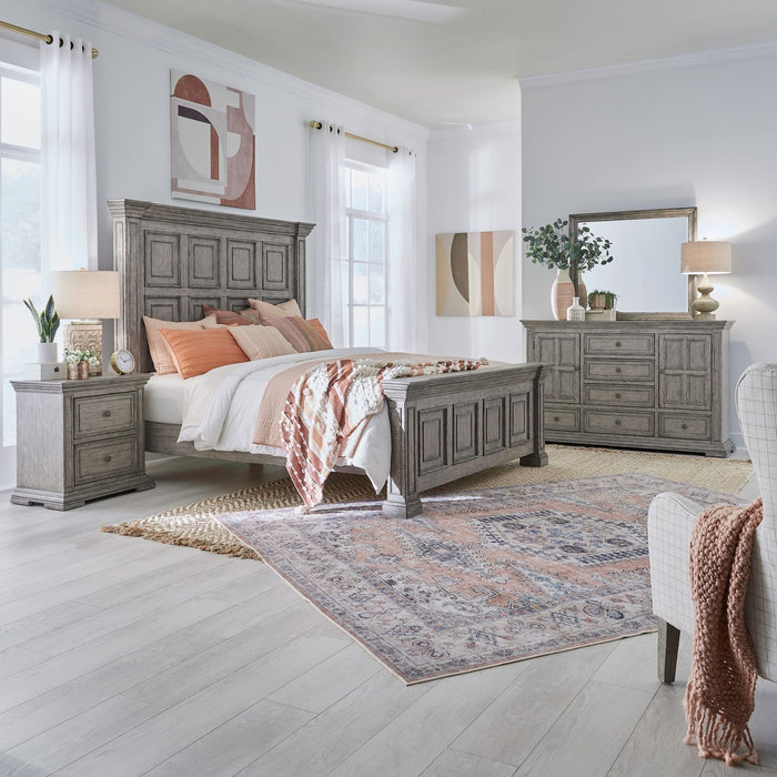 Big Valley - Panel Bed, Dresser & Mirror