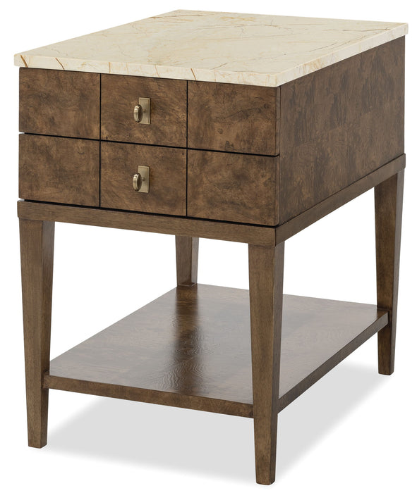 Melange - Penelope Chairside Table - Brown
