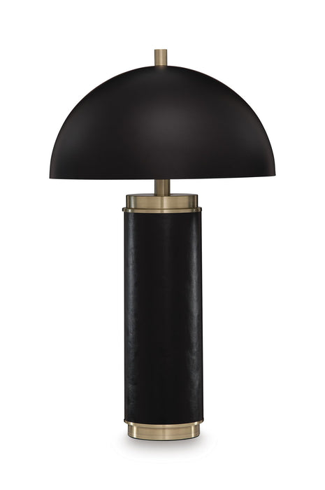 Lemland - Metal Table Lamp - Black / Gold Finish
