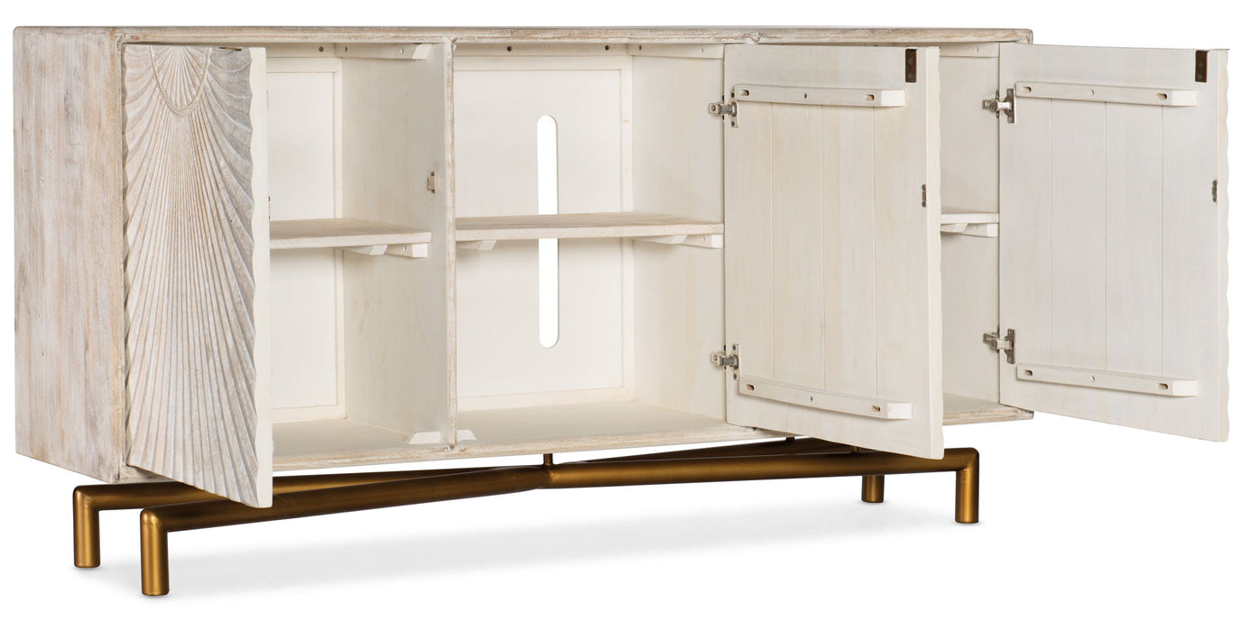 Entertainment Console 70" - Light Wood - Beige