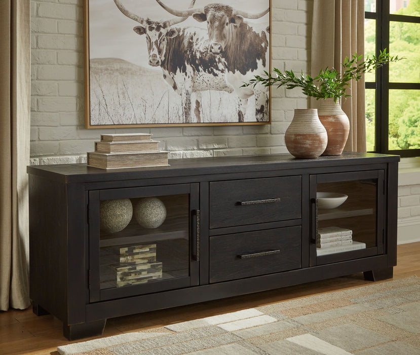 Galliden - Extra Large TV Stand - Black