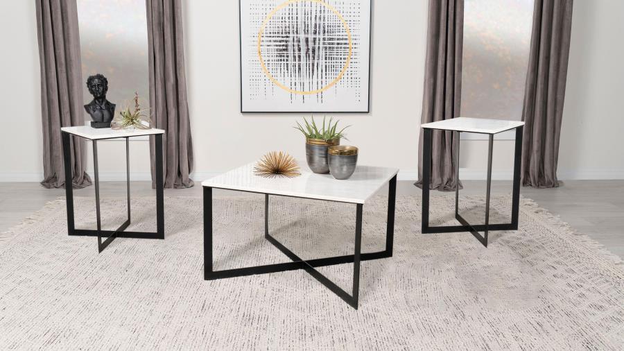 Tobin - Marble Top Coffee And End Table Set