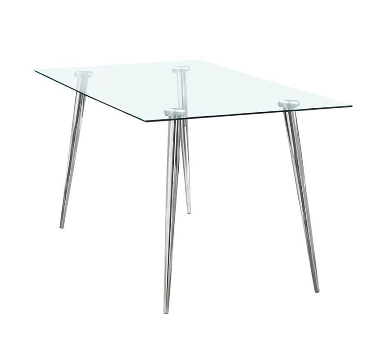 Gilman - Rectangle Glass Top Dining Table