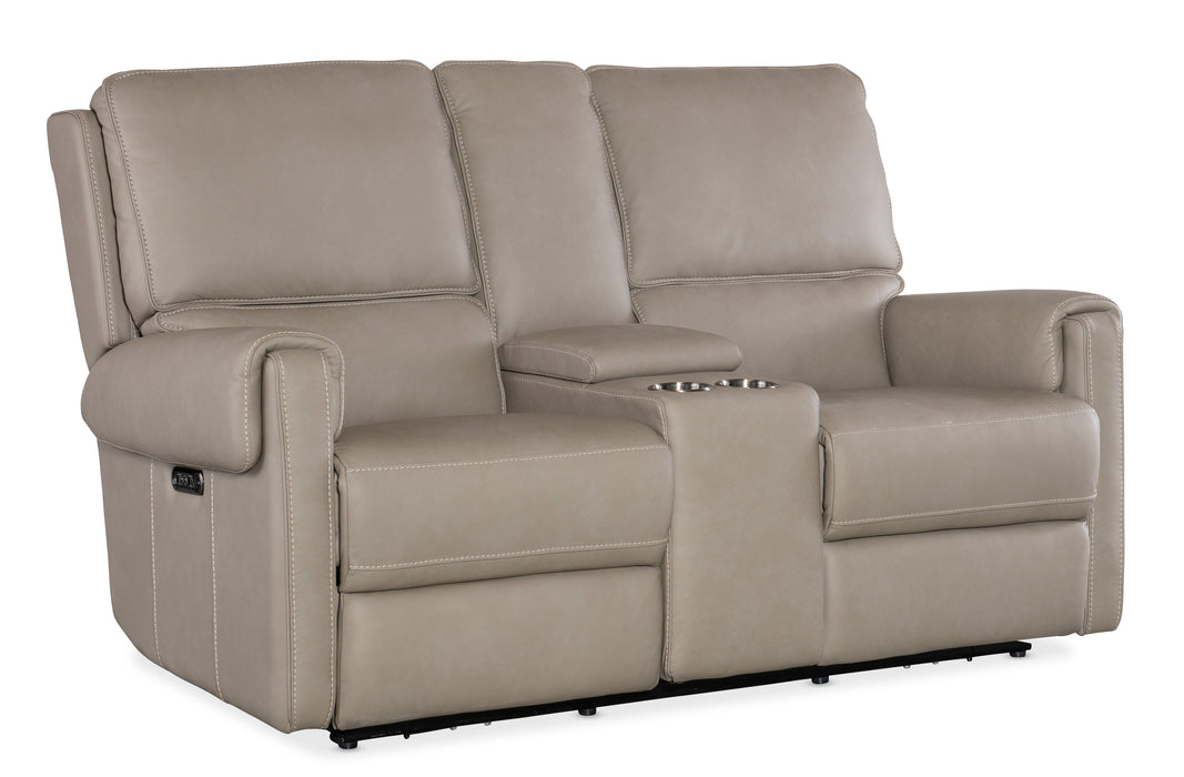 Somers - Power Console Loveseat With Power Headrest