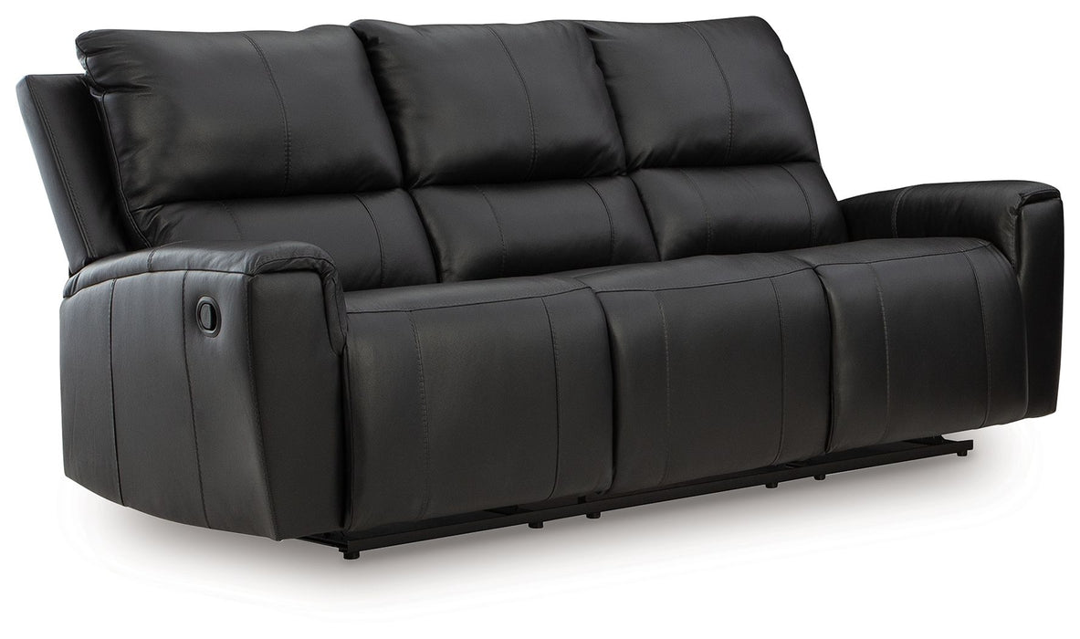 Glossmore - Black - Reclining Sofa