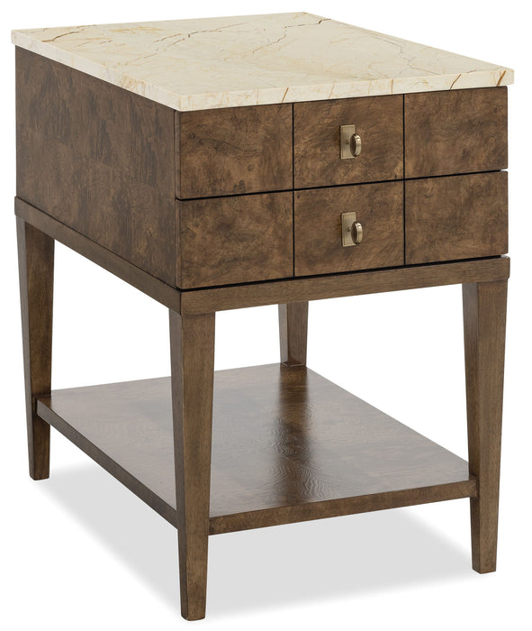 Melange - Penelope Chairside Table - Brown