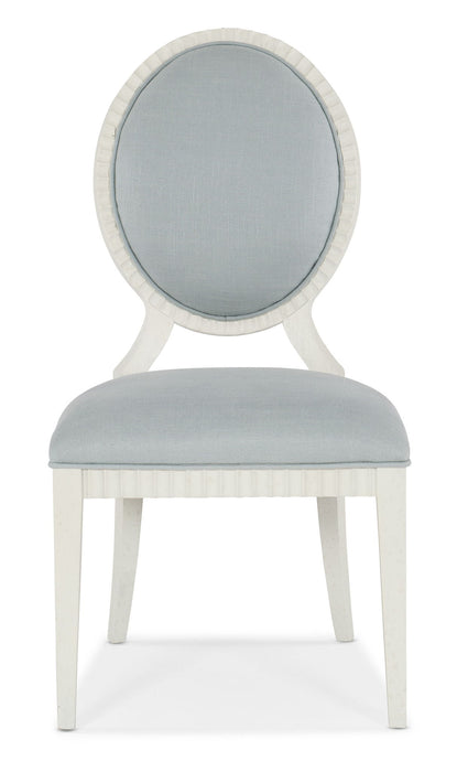 Serenity - Martinique Side Chair (Set of 2) - White / Pearl Silver