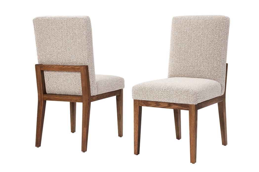 Dovetail - Upholstered Side Chair - Natural Legs