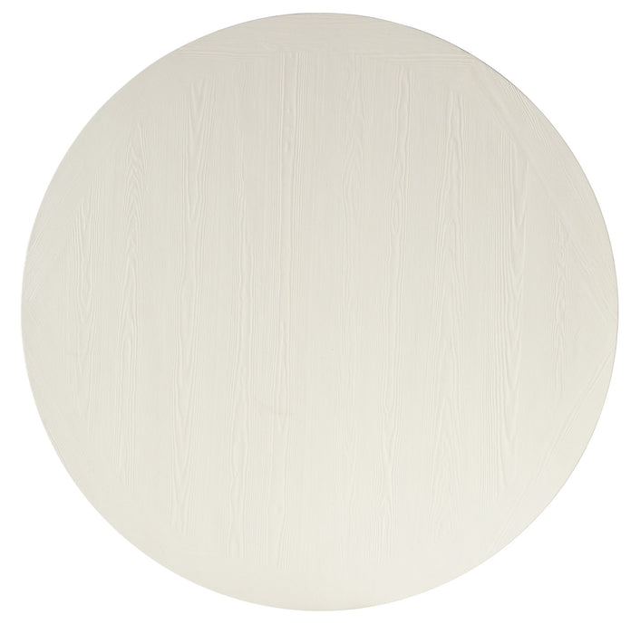 Serenity - Laguna Round Dining Table - Dark Gray / White