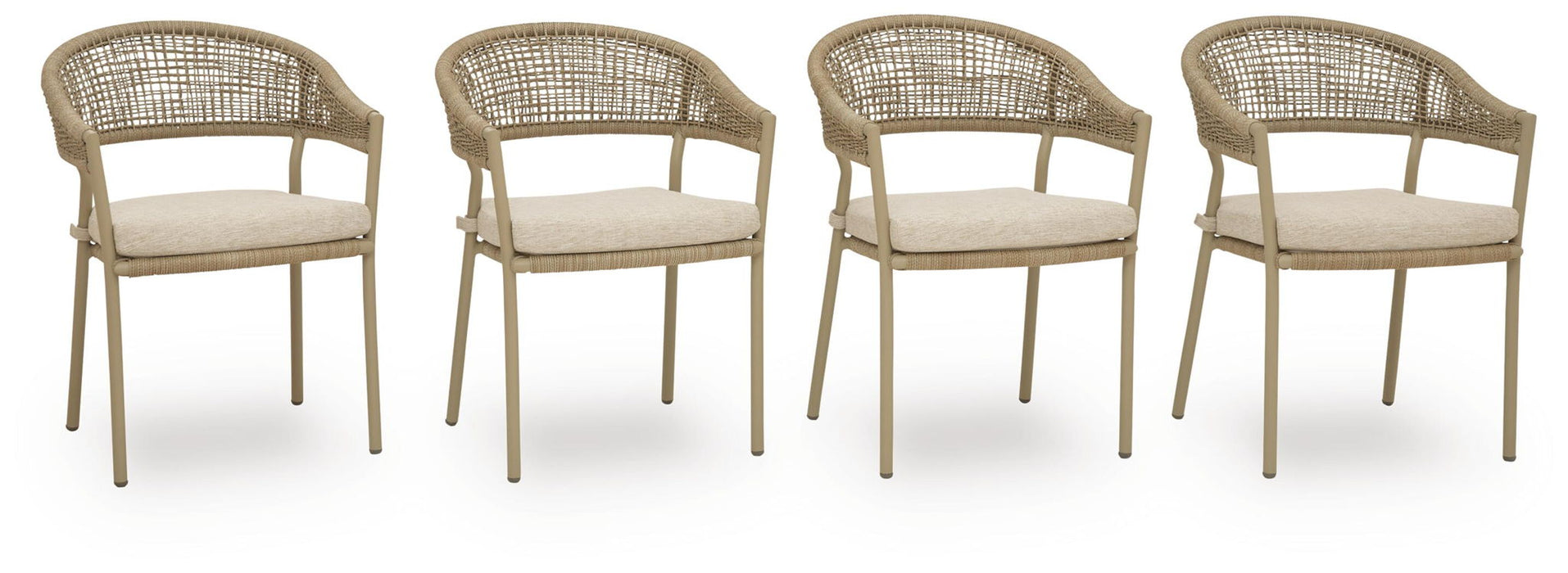Orchard Beach - Arm Chair With Cushion (Set of 4) - Beige