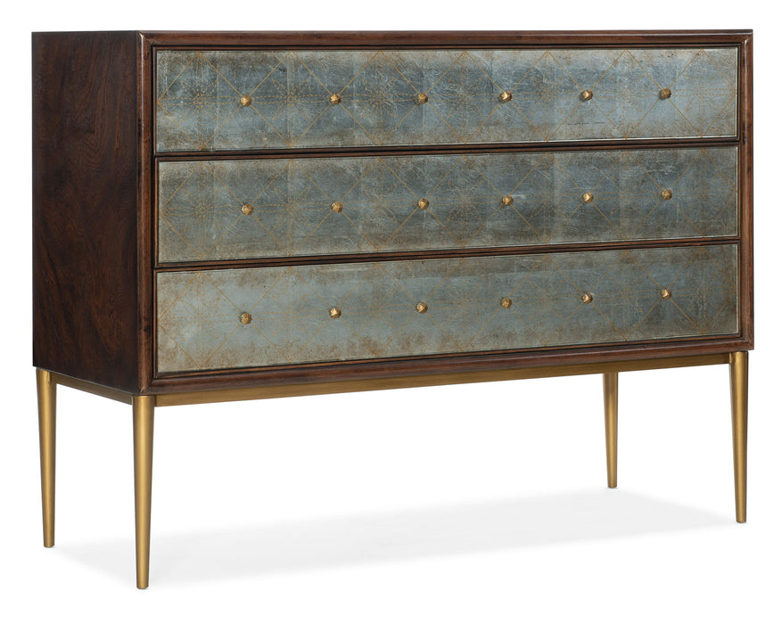 Melange - Estrella 3-Drawer Chest - Dark Brown
