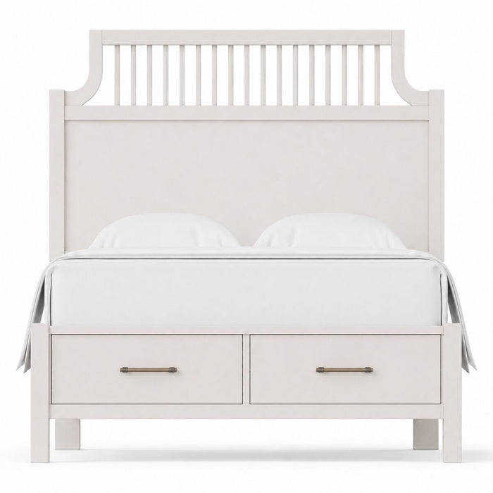 Pure Maple - King Garden Storage Bed - Cottage White