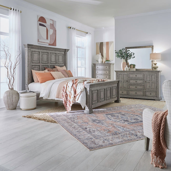 Big Valley - Panel Bed, Dresser & Mirror
