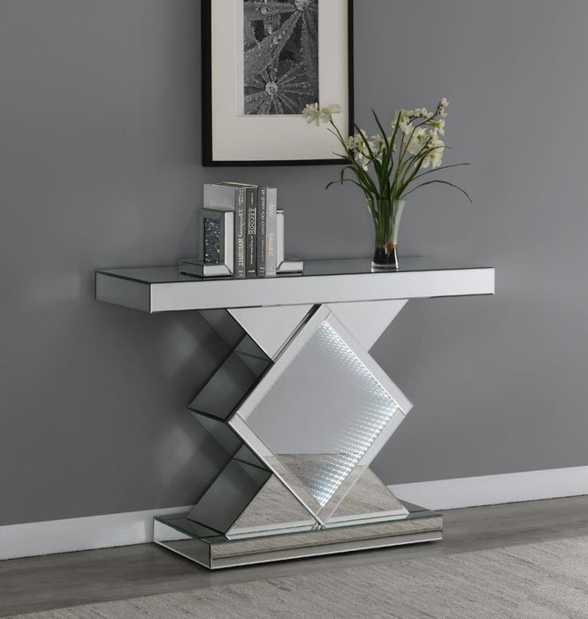 Andorra - Console Table With Led Lighting - Silver