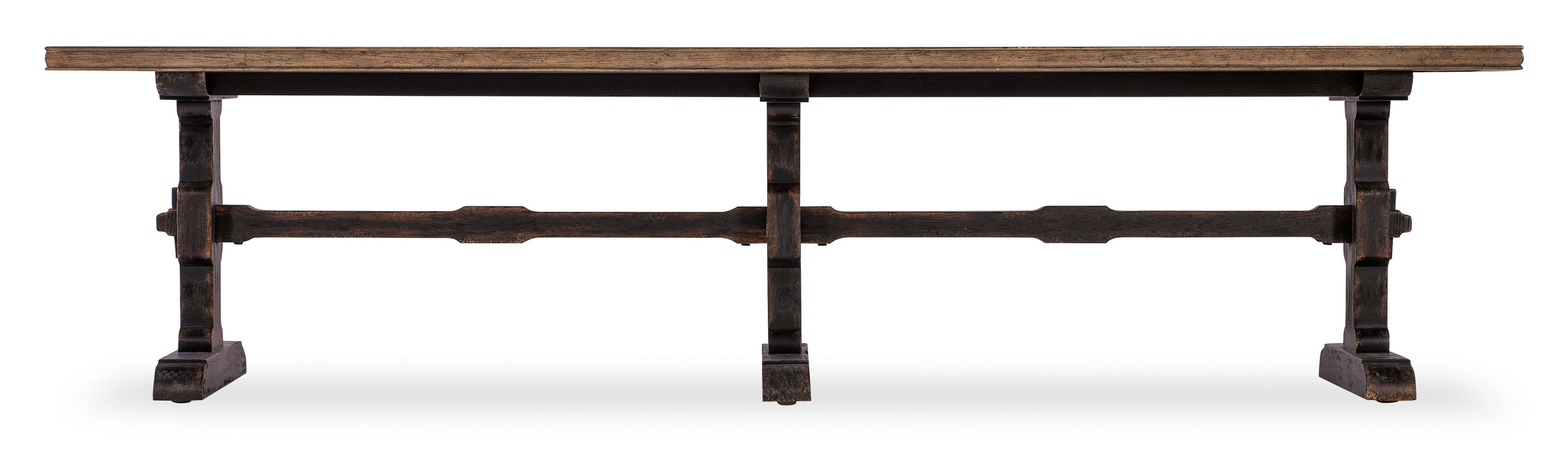 Americana - Trestle Rectangle Cocktail Table - Dark Brown