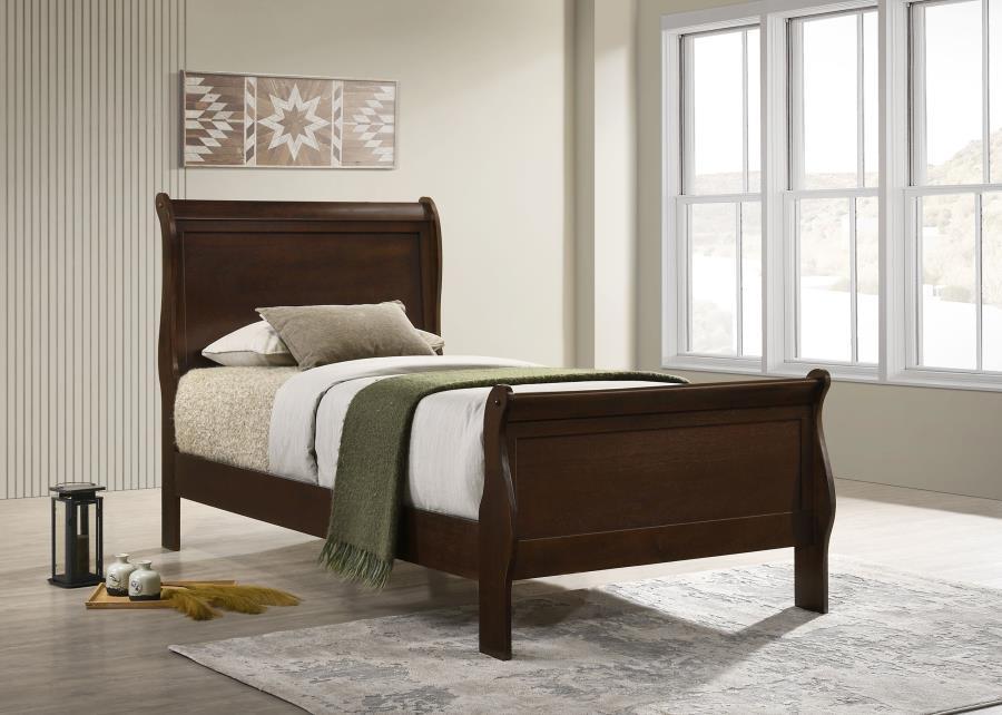 Louis Philippe - Panel Sleigh Bed