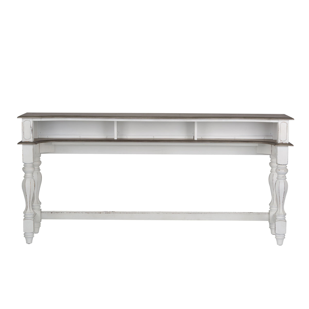 Magnolia Manor - Console Bar Table - White — Goree's Furniture Express (AL)