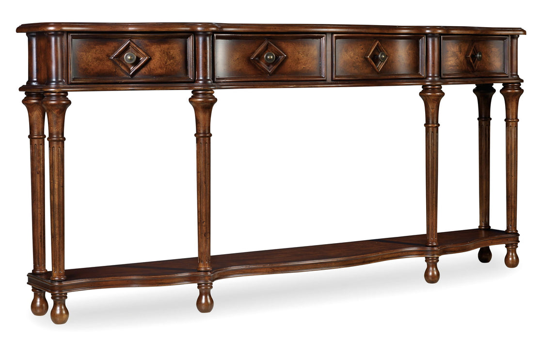 Melange - 72" Hall Console - Dark Brown