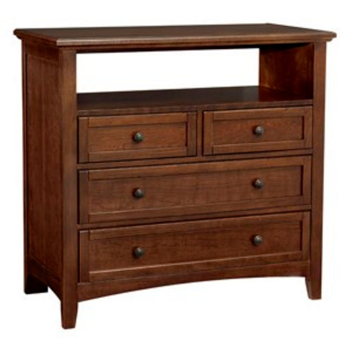 Bonanza - 4-Drawer Media Chest - Cherry