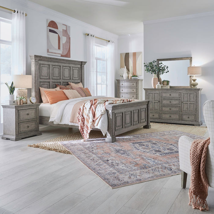 Big Valley - Panel Bed, Dresser & Mirror