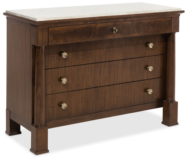 Archives - Four-Drawer Chest - Dark Brown